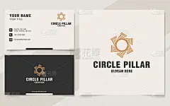 圆柱符号模板上的字母组合风格