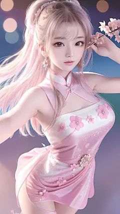 粉色旗袍 | 无界AI