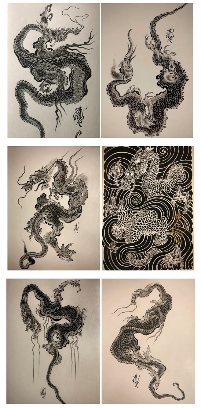 龙，龙的合集-花瓣网