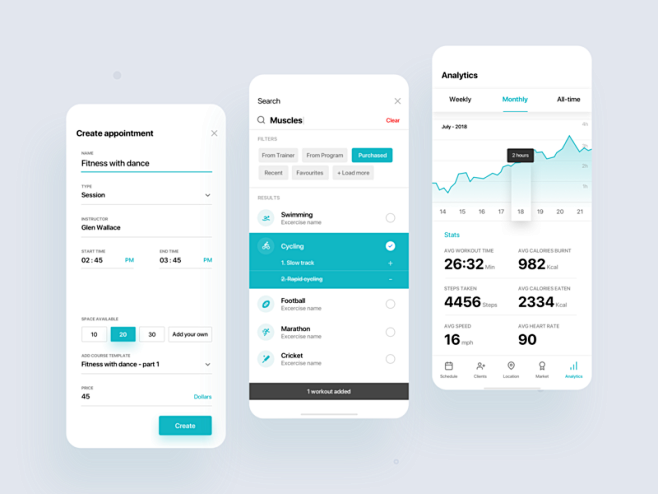 Fitness app coach tr...