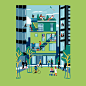 Association building contemporary editorial flat housing ILLUSTRATION  ownership perl social