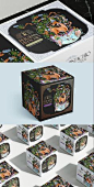 其中可能包括：an assortment of boxes with designs on them
