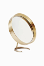 Tenfold New York - Brass Tabletop Mirror with Stand