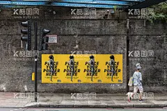 街头海报样机  - 源文件下载【酷图网】户外海报,街头海报,招贴,广告,VI,样机,贴图,效果图,
