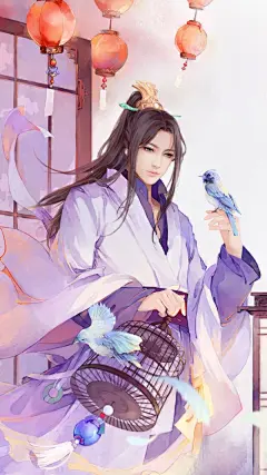 古风系列之翩翩佳公子精美插画图集！我愿君子气，散为青松栽