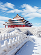 北京下大雪了！没能去故宫，那就用AI想象吧