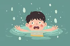 公益插画溺水事件