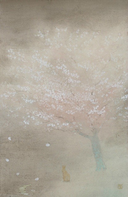 日本画家菅原さちよ，生于1964年，作品...