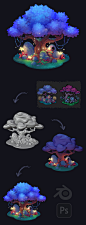 Magic tree/ Game art