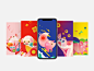 Year of the pig, screen wallpapers : Screen wallpaper design for the year of the pig 2019
