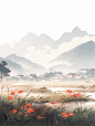 Midjourney | 山水画