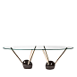 Rays Glass Top Dining Table - Shop VG New Trend online at Artemest