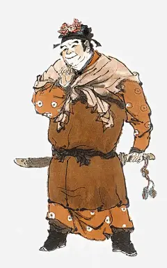 图书插图png免抠素材_新图网 https://ixintu.com 水墨人物 国画 手绘人物肖像 图书插图 写意人物 水浒一百零八将 四大名著 水浒插图