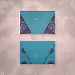 绿色的名片，加上希腊紫色的装饰，彰显你的个性。