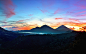 General 1920x1200 mountains sunrise Bali landscape silhouette