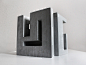 Cubic Geometry ix-v : Brutalist concrete sculpture set