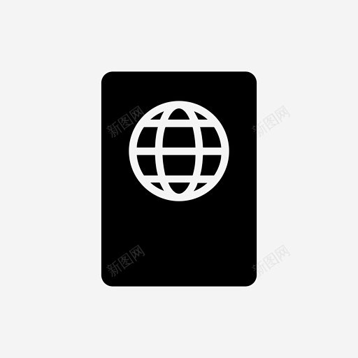 护照旅行图标高清素材 护照 旅行 免抠p...