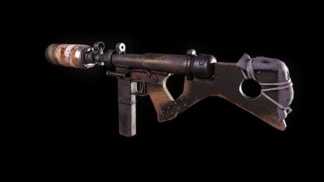 末日风格冲锋枪