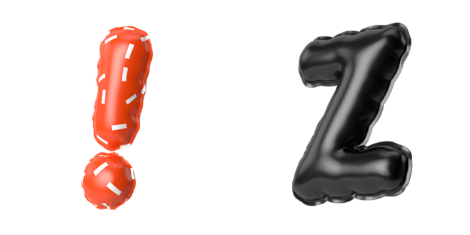 可充气的3D字母表