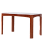 【光明家具】 风尚全实木餐桌椅组合 水曲柳一桌四椅六椅 简约餐桌椅 WX7-4102-140