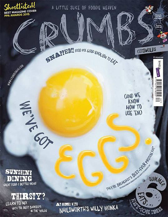 英國美食雜誌Crumbs誘人的封面設計。