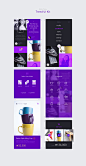 Trend UI Kit 潮流紫色撞色配色移动网页APP Web工具包 tiw412f0902 :  