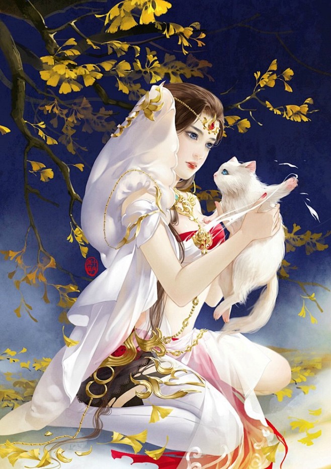 古代手绘美女 古代美女