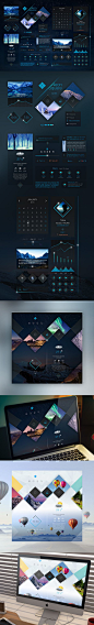 Neon Square UI Kit by Tintin: 