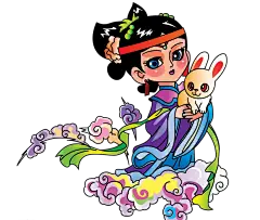 ❤中秋节❤嫦娥姐姐带给您❤来至月亮的祝福_微场景音乐图文- 兔展H5作品