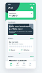 This contains an image of: Oval finance app ui