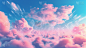天空白云云彩夕阳云朵风景