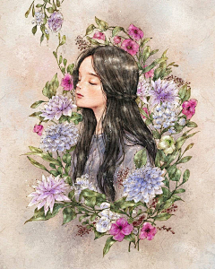 -夏画-采集到治愈水彩画