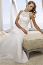 Casual halter wedding dress