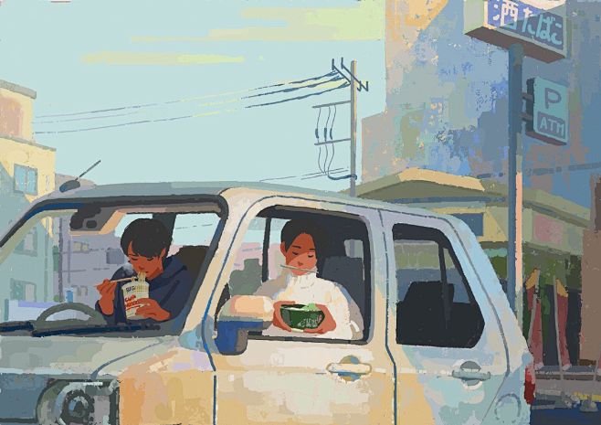 日本插画艺术家：南波タケ      tw...
