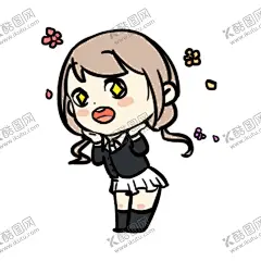 可爱小女孩 【酷图网】卡通,小女孩,表情包,元素,背景墙,贴纸,墙贴,广告设计,名片卡片,卡通手绘