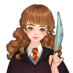 魔法学院✨ 罗恩/哈利/赫敏 头像壁纸插画—@一颗猫头—微博