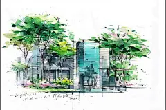 桂林手绘特训营——胡华中、闫杰老师手绘作品 - 园林景观手绘 - 秋凌景观网 - Powered by Discuz!