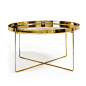 brass table: 