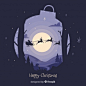 Lovely christmas background with flat design