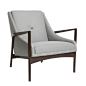 对磅Kofod拉森休息室由蒂姆·克拉克室内设计椅子现代，装饰面料，扶手椅