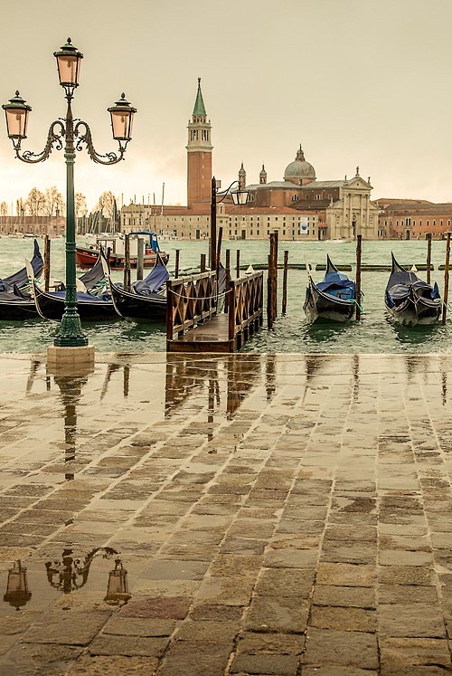 雨天，威尼斯，意大利
