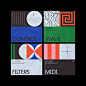 abstract artwork design generative geometric Layout pattern poster print typography