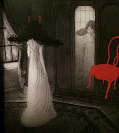 #插画##壁纸##头像# 入夜走进蝴蝶少女的梦境 ​