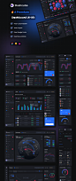 Dashcube - Dashboard Ui Kit - Figma Resources : A modern and creative dashboard template for Figma, Sketch and Adobe XD focused on dark colors and 3d. Dashcube includes 100+ widgets, charts, graphics, tables and more. All the components are vector-based a
