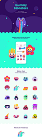置顶 WOW！
色彩非常丰富的作品
Gummy Monsters UI界面设计and表情设计
#表情设计##交互设计##UI界面设计# ​#用户体验##用户界面##品牌推广##图形设计# ​​​​