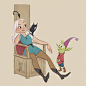 David Ardinaryas Lojaya 在 Instagram 上发布：“My version of Disenchantment characters. Love this show!  <a class="text-meta meta-mention" href="/huangyuhao2225/">@disenchantment</a>  #DavidArdinaryasLojaya #art #character #chara