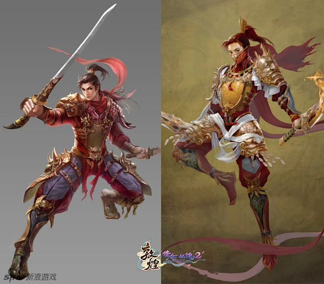 对比-男刀客_游戏原画_游戏图_Gamespot游戏基地图片_东方角色、立绘图片素材-花瓣网