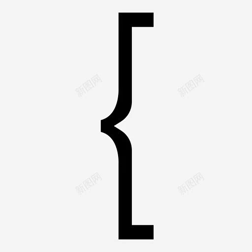 左括号一些圆括号图标 清洁 icon 标识 标志 UI图标 设计图片 免费下载 页面网页 平面电商 创意素材-花瓣网