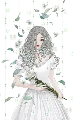 现言·帅气、漂亮 插画壁纸 作者：插画师绯澜