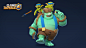 Goblin Giant - Clash Royale, Brice Laville Saint-Martin : I Had the pleasure to create the Goblin Giant characters for Clash Royale - Supercell.<br/>Thanks to Kalle Väisänen for the lighting. <br/>Thanks to Antti Ripatti for his posing work.
